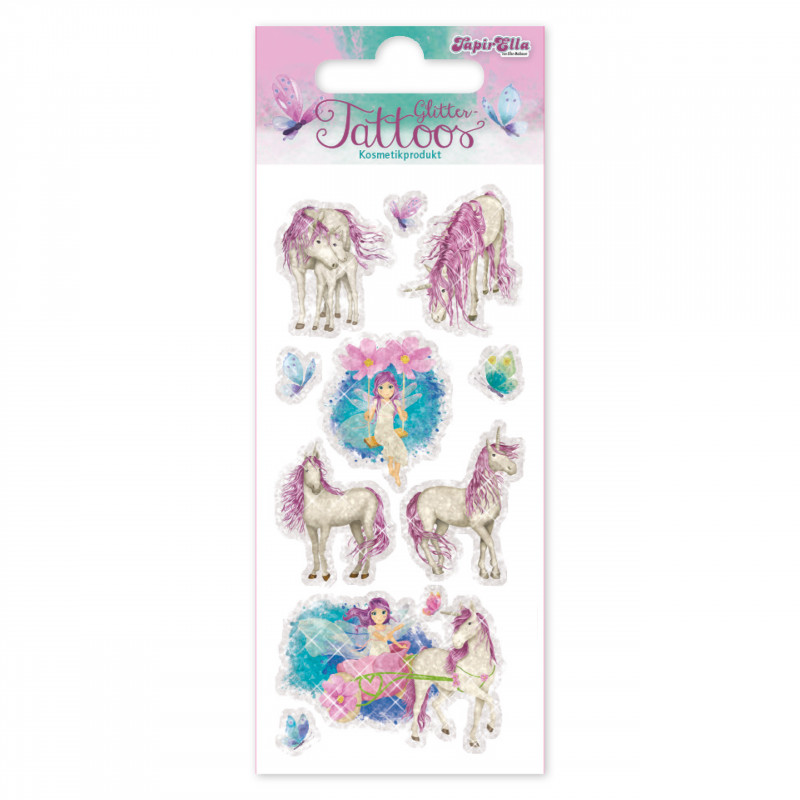 TapirElla Glitter-Tattoo Elfe mit Einhorn