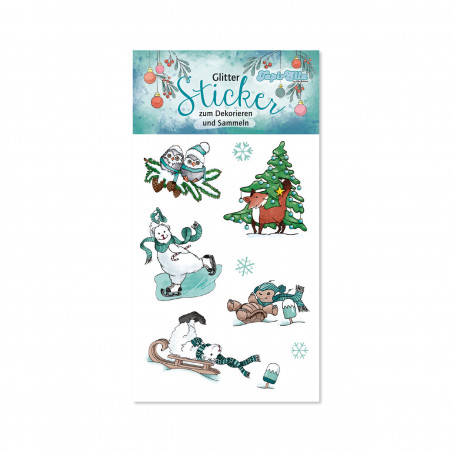 TapirElla Glitter-Sticker, Weihnachten 1