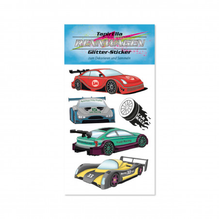 TapirElla Glitter-Sticker Autos