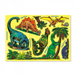 Fensterbild A4 Dinosaurier