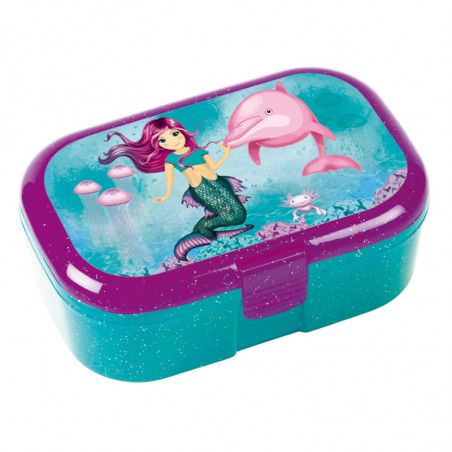 TapirElla Glitzer-Lunchbox, Meerjungfrau Coralie