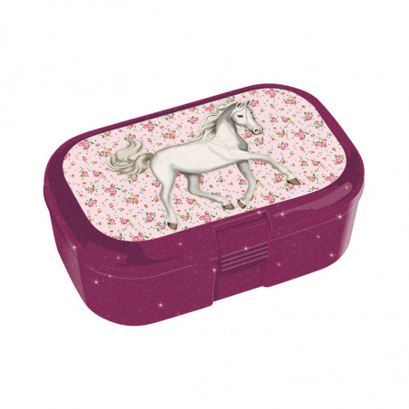 TapirElla Glitzer Mini Lunchbox, Pferde