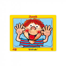 Rahmenpuzzle 6tlg, 18x14 cm, Frecher Fritz