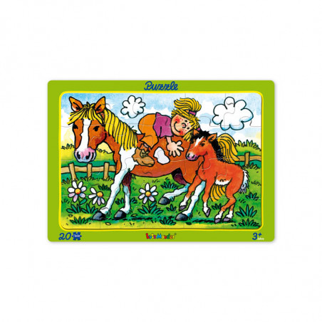 Puzzle 20-tlg. Pony-Lotte und ihr Fohlen