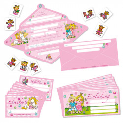 Einladungsfalzkarten-Set Prinzessin Miabella