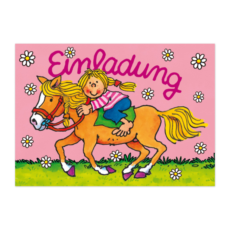 Kindergeb.-Einladung Pferd Mein Ponyhof