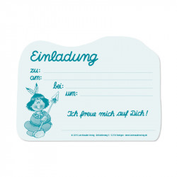 Stanzkarte Einladungs-Set Indianer Yanuk