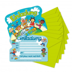 Stanzkarte Einladungs-Set Kinder der Welt