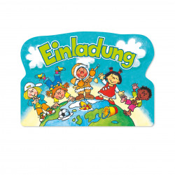 Stanzkarte Einladungs-Set Kinder der Welt