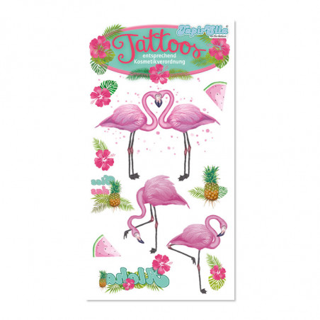 TapirElla Tattoo Pink Flamingo