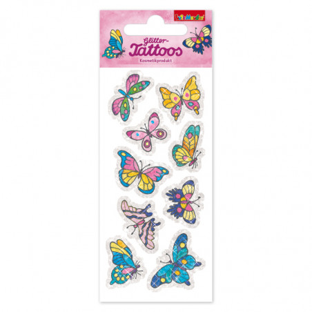 Glitter-Tattoo Schmetterlinge