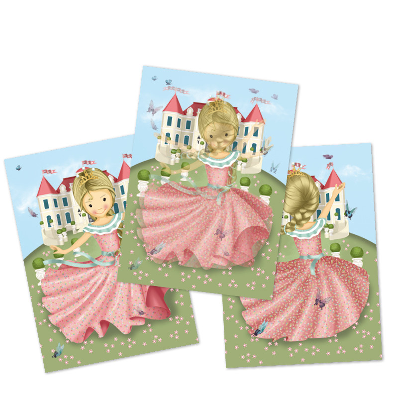 TapirElla Wackelbild-Postkarte Prinzessin Floralie