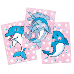 Wackelbild-Postkarte Delfin