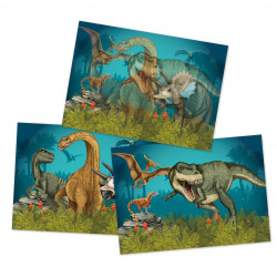 TapirElla Wackelbild-Postkarte, Dinosaurier