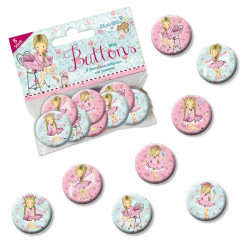 TapirElla Mini-Button-Set Ballerina, 8 tlg.