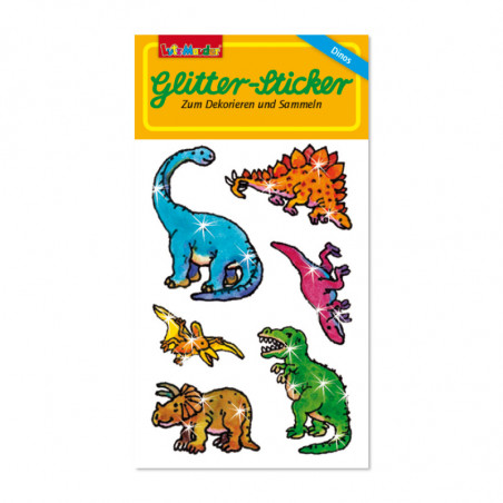 Glitter-Sticker Dinos