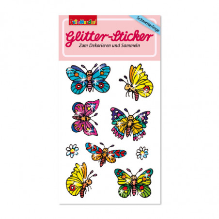 Glitter-Sticker Schmetterlinge