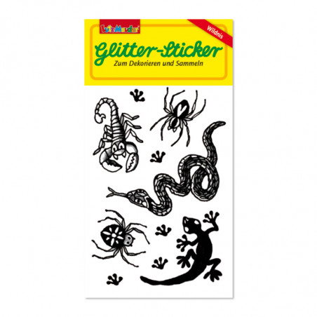 Glitter-Sticker Wildnis