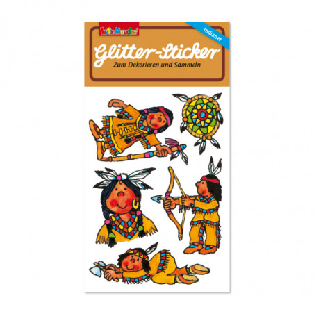 Glitter-Sticker Indianer Yanuk