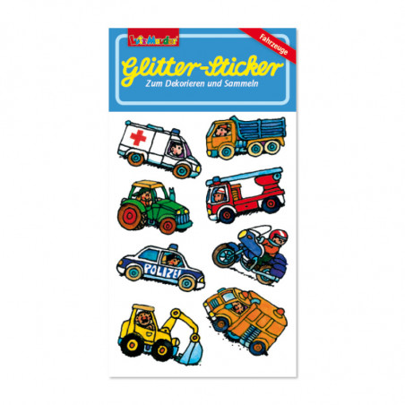 Glitter-Sticker Fahrzeuge