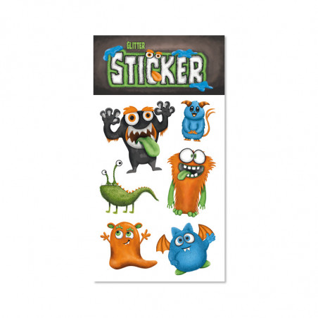 TapirElla Glitter-Sticker, Monster