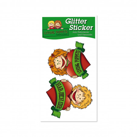 Glitter-Sticker Living Puppets Motiv 4