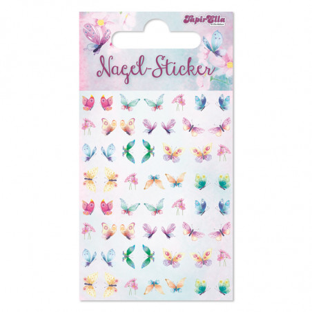 TapirElla Ohr- und Nagel Sticker, Schmetterlinge