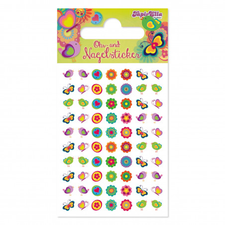 TapirElla Ohr- und Nagel Sticker, Blumen