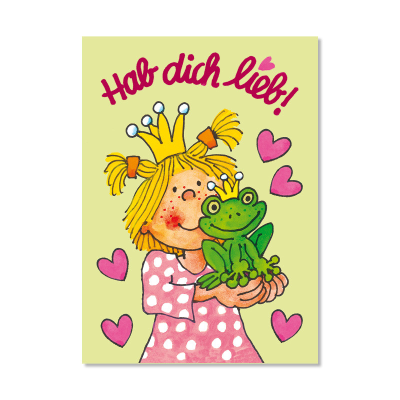 Liebeserklärung Gefühle Widerspiegeln Hab Dich Lieb Sprüche Fensterbild-Postkarte Miabella, Hab dich Lieb