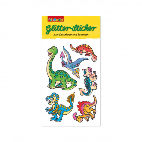 Glitter-Sticker Dinosaurier 3