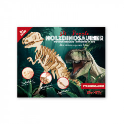 TapirElla 3D Puzzle Holzdinosaurier im Display