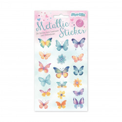 TapirElla Metallic-Sticker, Schmetterlinge