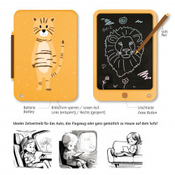 TapirElla Tiger-Pad, LCD Zaubermaltafel für Kinder