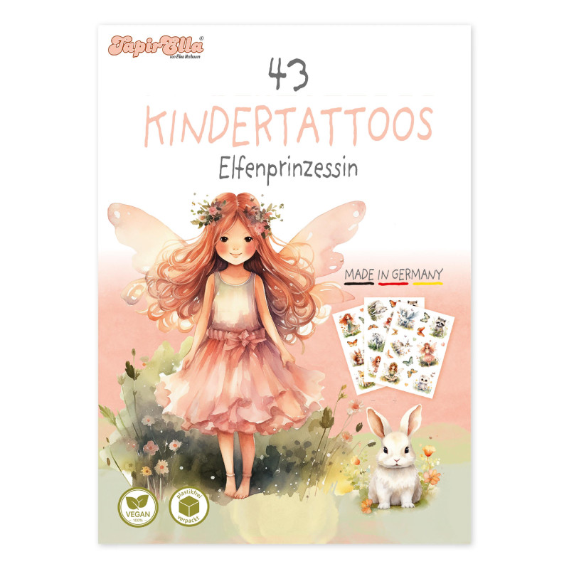 TapirElla Tattoo-Set A6, Elfenprinzessin