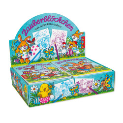 Zauberblock Display Ostern, A6, 2 Motive je 20 Stück