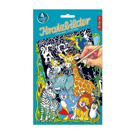 Kratzbilder im Display, Wildtiere