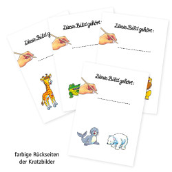 Kratzbilder im Display, Wildtiere