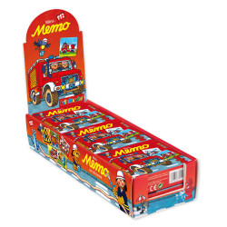 Mini-Memo Spiel Feuerwehr im Jutebeutel