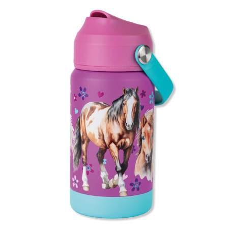 TapirElla XXL Thermo Trinkflasche, Pferde