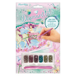 TapirElla Diamantbilder im Display, Einhorn und Elfe