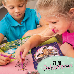 TapirElla Diamantbilder im Display, Einhorn und Elfe
