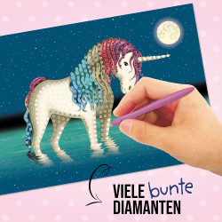 TapirElla Diamantbilder im Display, Einhorn Lunabelle