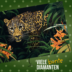 TapirElla Diamantbilder im Display, Leopard