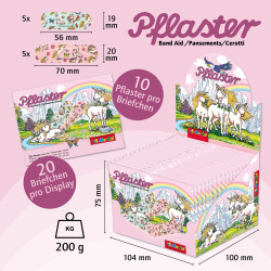 Pflasterbriefchen Einhorn