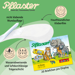 Pflasterbriefchen Zootiere