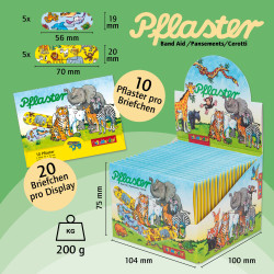 Pflasterbriefchen Zootiere