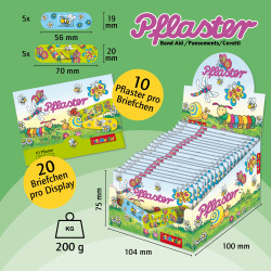 Pflasterbriefchen Frühlingstiere