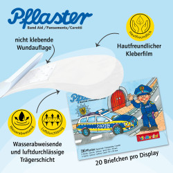 Pflasterbriefchen Polizei