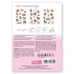 TapirElla Tattoo-Set A6, Pferde