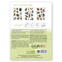 TapirElla Tattoo-Set A6, Dinosaurier